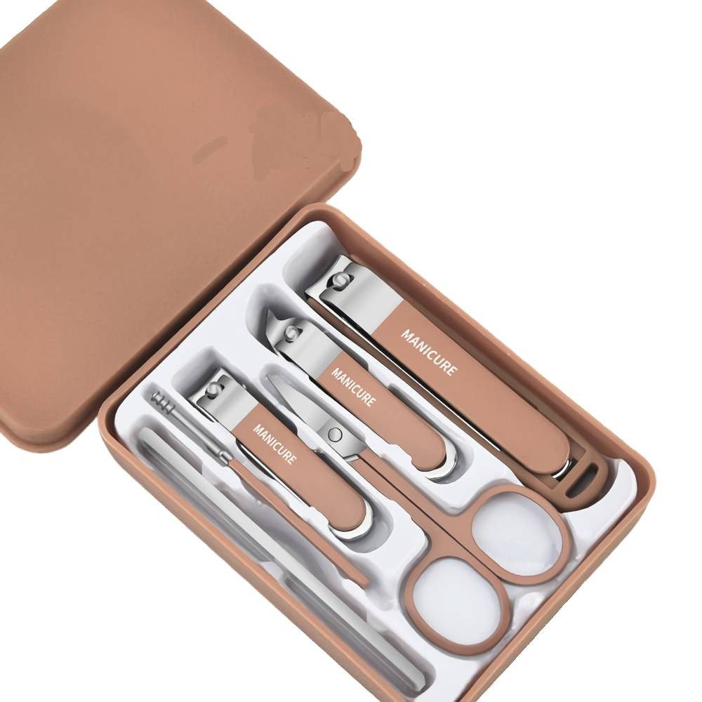 Blusmart Maniküre-Pediküre-Set Nagelset für Männer und Frauen, 6-tlg., Professionelles Pediküre Set Fußpflege, Edelstahl Tragbares Nail Kit