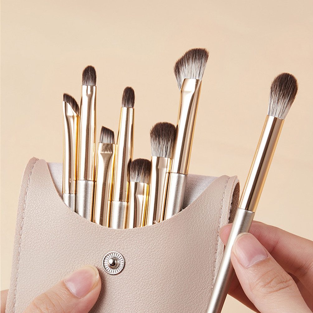DEBAIJIA Kosmetikpinsel-Set 8pcs Lidschatten Make-Up Pinsel Set Pinsel Kosmetiktasche Tragbar