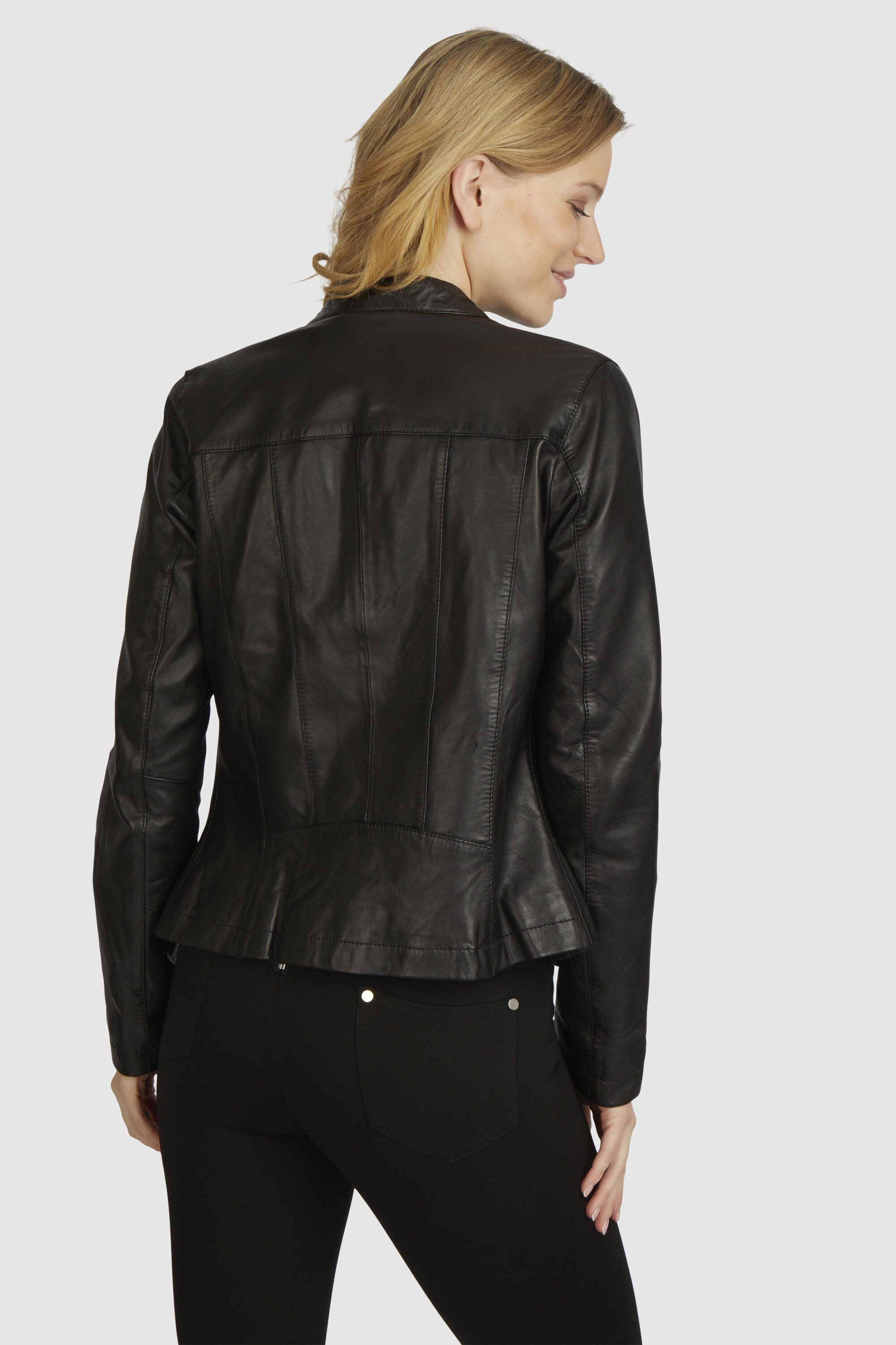 bugatti Lederjacke BULady-106 (1-St) mit Ziernähten – Bild 3 von 5