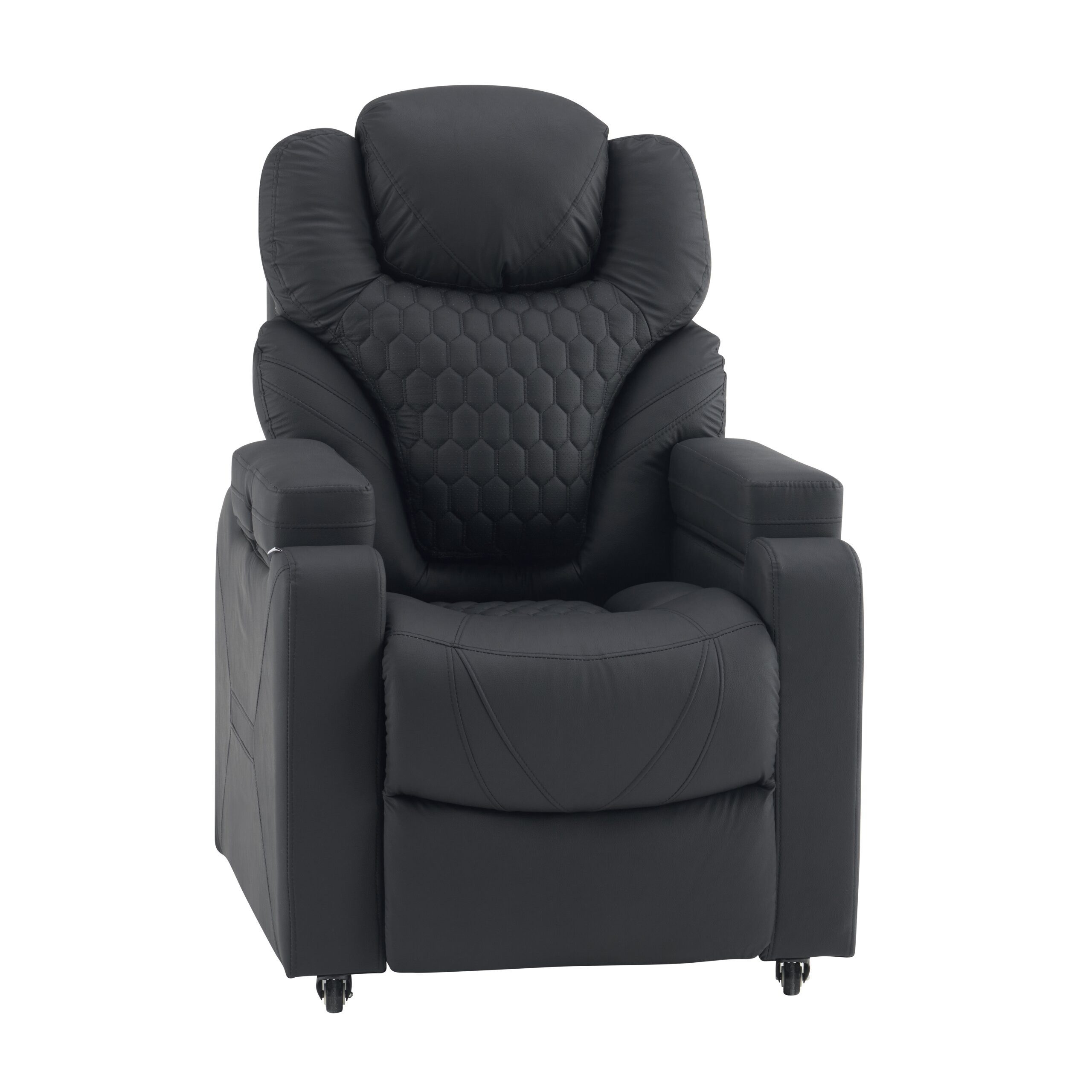 hjh OFFICE Loungesessel Game Sport RX Polstersessel Kunstleder, Gaming Relax Sessel mit Kopfstütze, 90–170° Neigungswinkel, drehbar