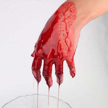 MyBeautyworld24 Zombie-Kostüm Halloween Fake Blut Kunstblut Filmblut künstliches Blut in der Tube
