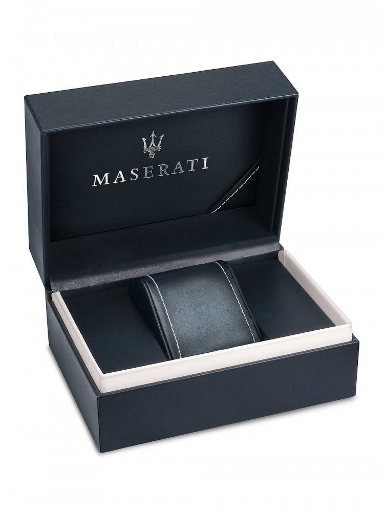 MASERATI Quarzuhr Chronograph Maserati 5ATM silber Successo grün, 44mm R8873621017