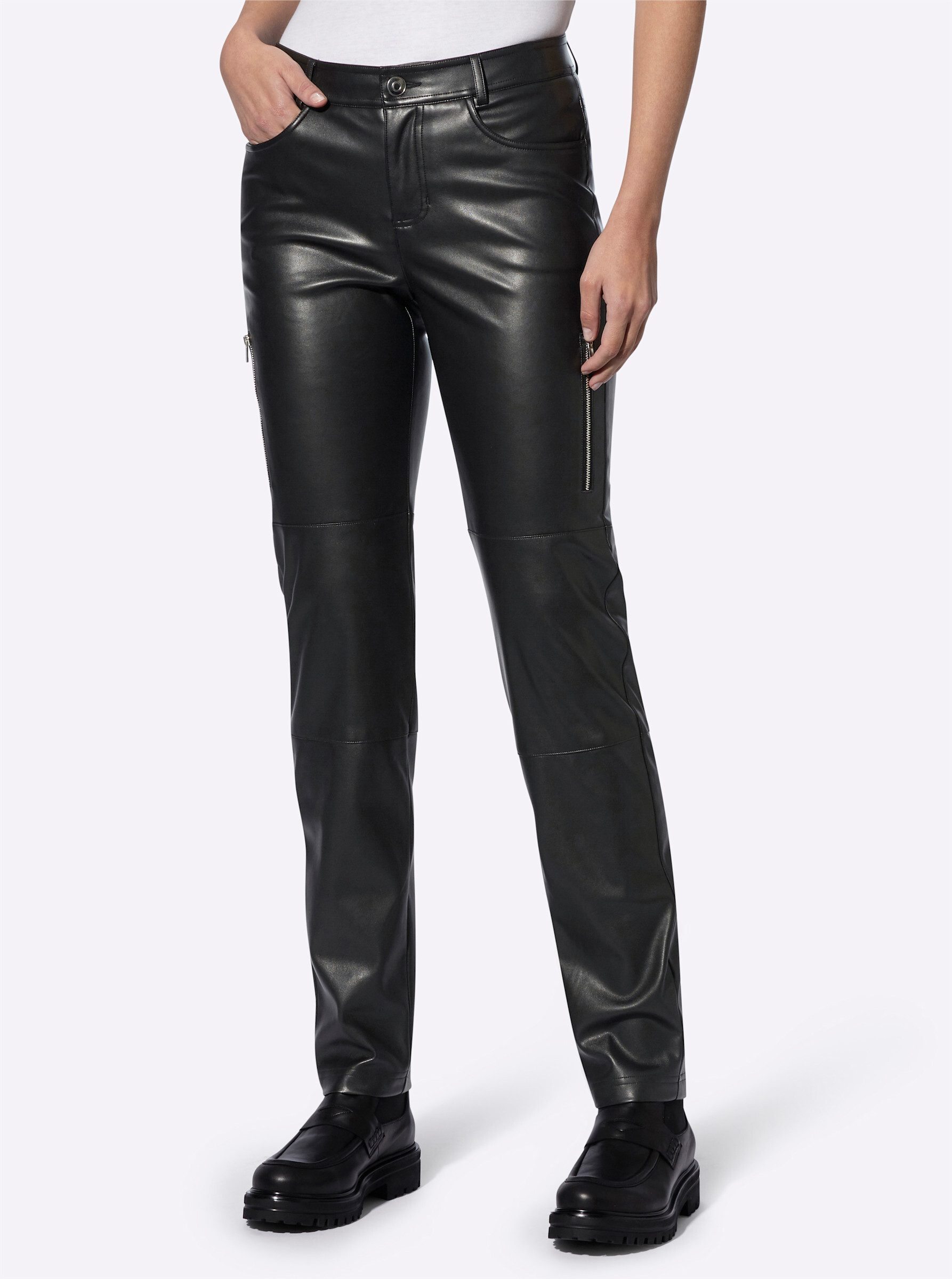 heine Jerseyhose Lederimitathose . günstig online kaufen