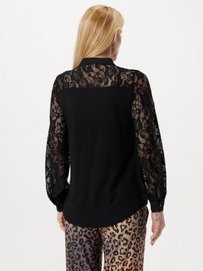 Sarah Kern Spitzenbluse Longsleeve koerpernah mit Volants