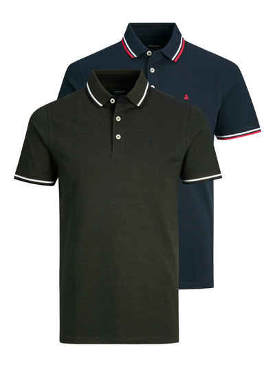 Jack & Jones Poloshirt PAULOS POLO 2PK (Packung, 2-tlg., 2er-Pack)