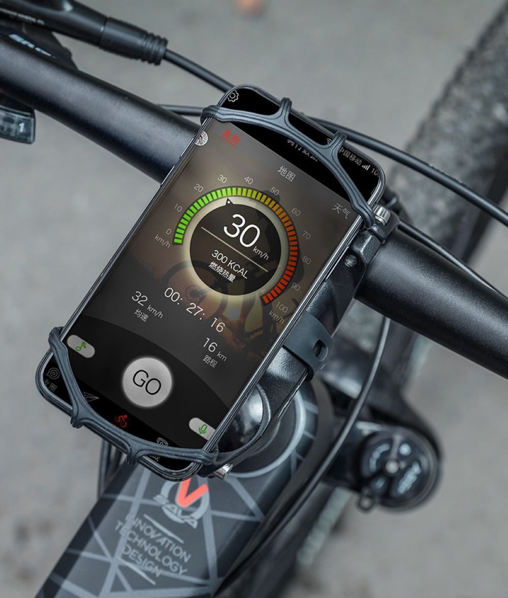 ROCKBROS Handy-Halterung Handyhalterung für Fahrrad E-Bike E-Scooter um 360Grad drehbar, (bis 5 Zoll, Handyhalterung, um 360Grad drehbar, strapazierfähig)