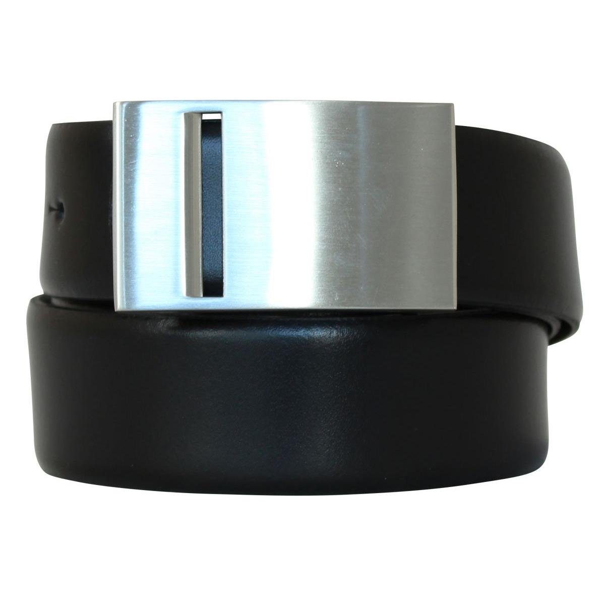 BELTINGER Ledergürtel Anzuggürtel mit Koppelschließe 3,5 cm - Glatter Business-Gürtel 35mm - (1-St)