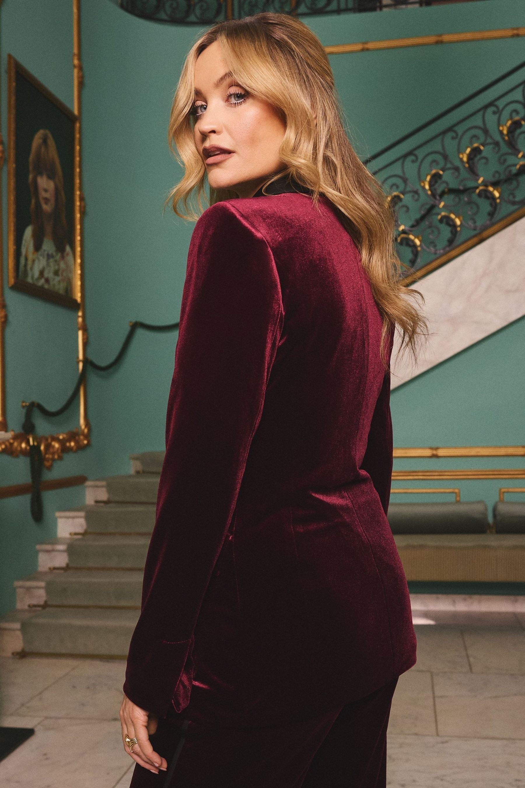 Love & Roses Jackenblazer Love & Roses Doppelreihiger Samtblazer (1-tlg) günstig online kaufen