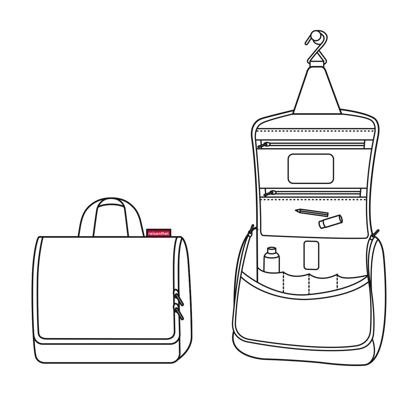 REISENTHEL® Kulturbeutel toiletbag (1-tlg), großes Hauptfach, Stecktaschen, Reißverschlusstaschen, Spiegel innen – Bild 4 von 4