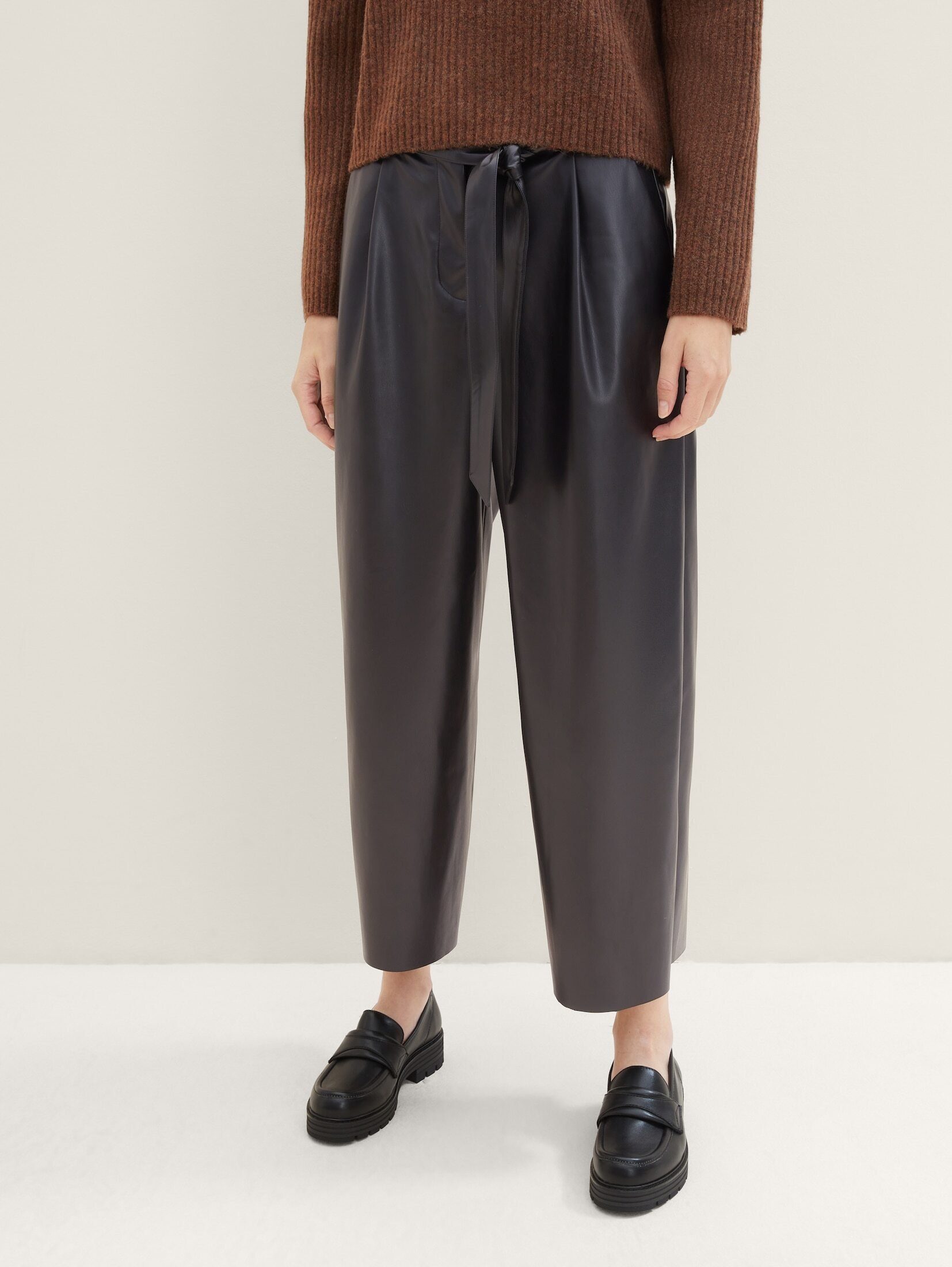 Culotte black TAILOR aus TOM deep Kunstleder Culotte