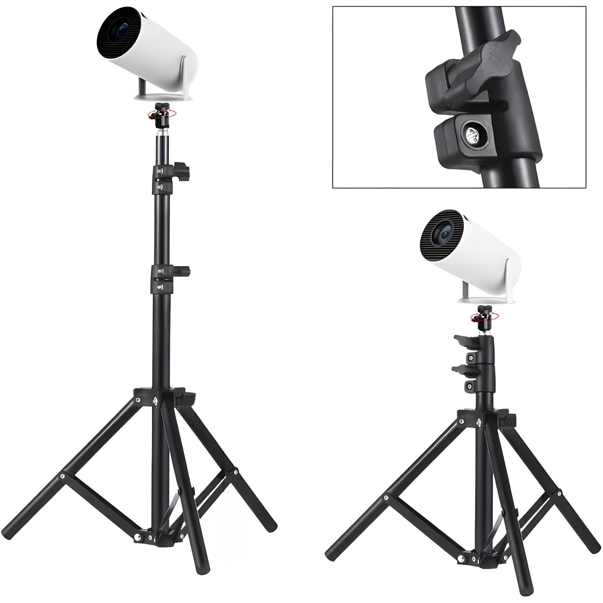 HS.SUPPLY Standhalterung HY300 Serie Projektorständer, Hy300 Beamer Ständer Standhalterung, (Komplettset, Komplettset, Beamer Ständer für die HY300-Reihe, Universell passend)