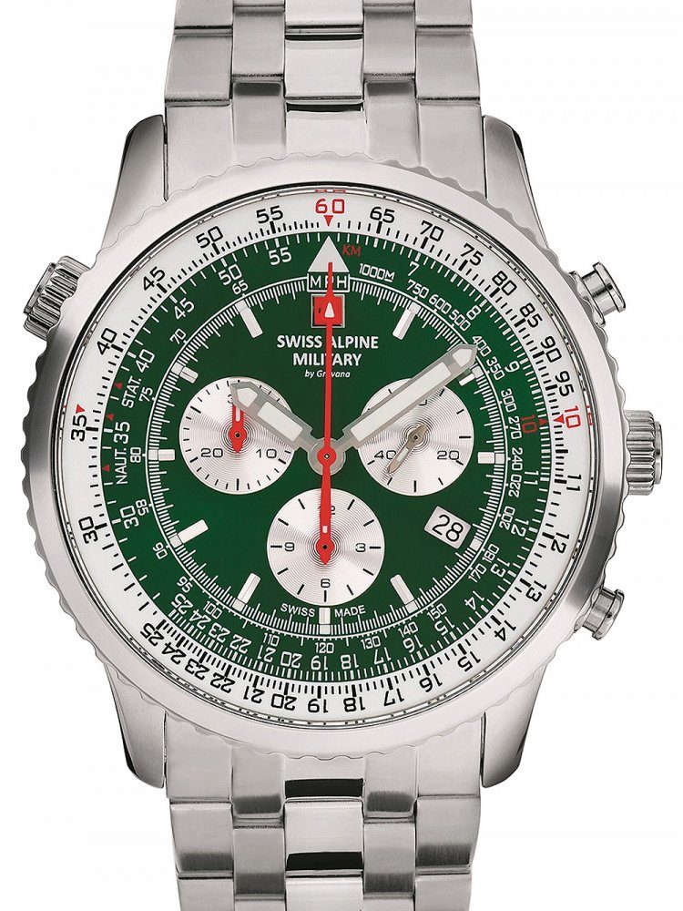 Swiss Alpine Military Quarzuhr Swiss Alpine Military 7078.9134 Chrono Herren 45mm 10ATM