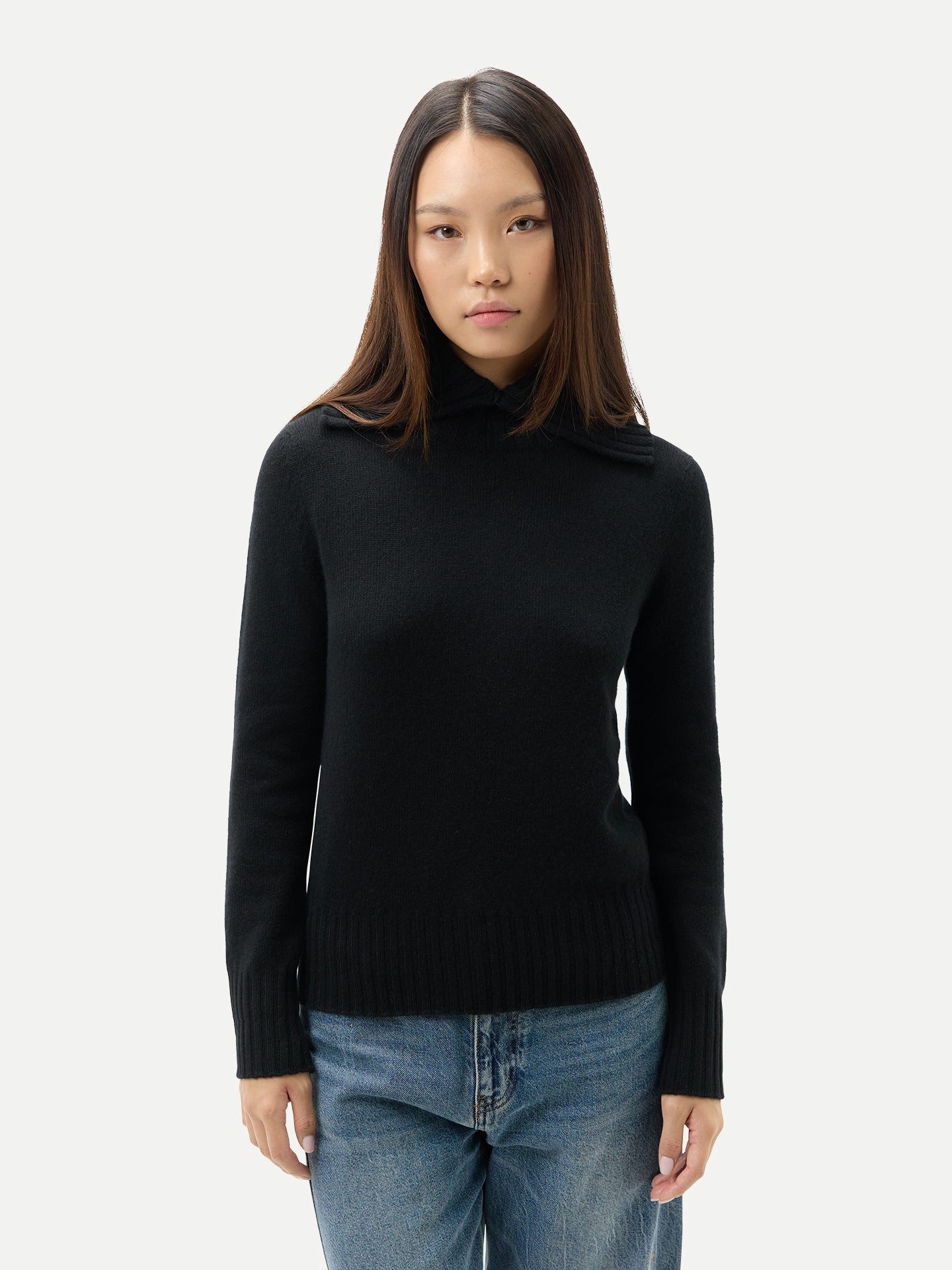 GOBI Cashmere Rollkragenpullover Kaschmir-Pullover mit Umklapp-Rollkragen