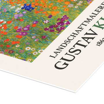 Posterlounge Poster Gustav Klimt, Bauerngarten, Baumgarten Edition, Wohnzimmer Malerei