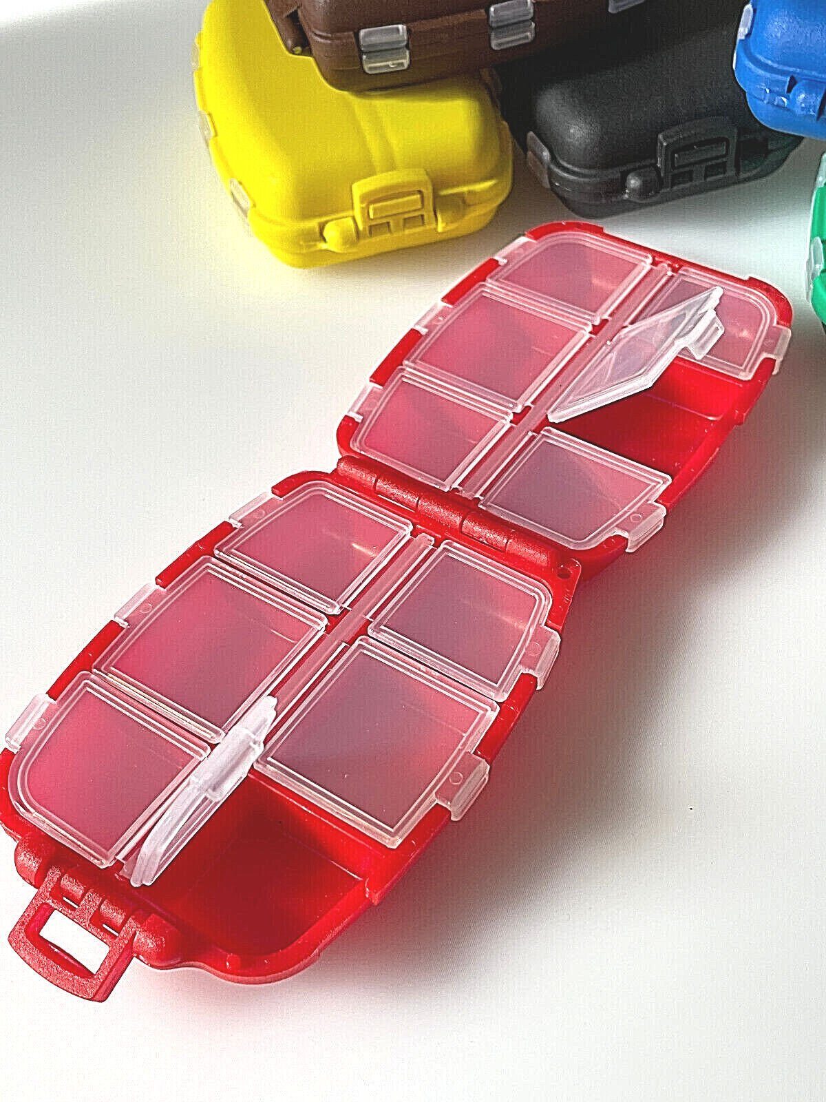 Anplast Angelkoffer Tackle Box 12 - S - Kammerbehälter lose Haken - Wirbel Zubehörbox