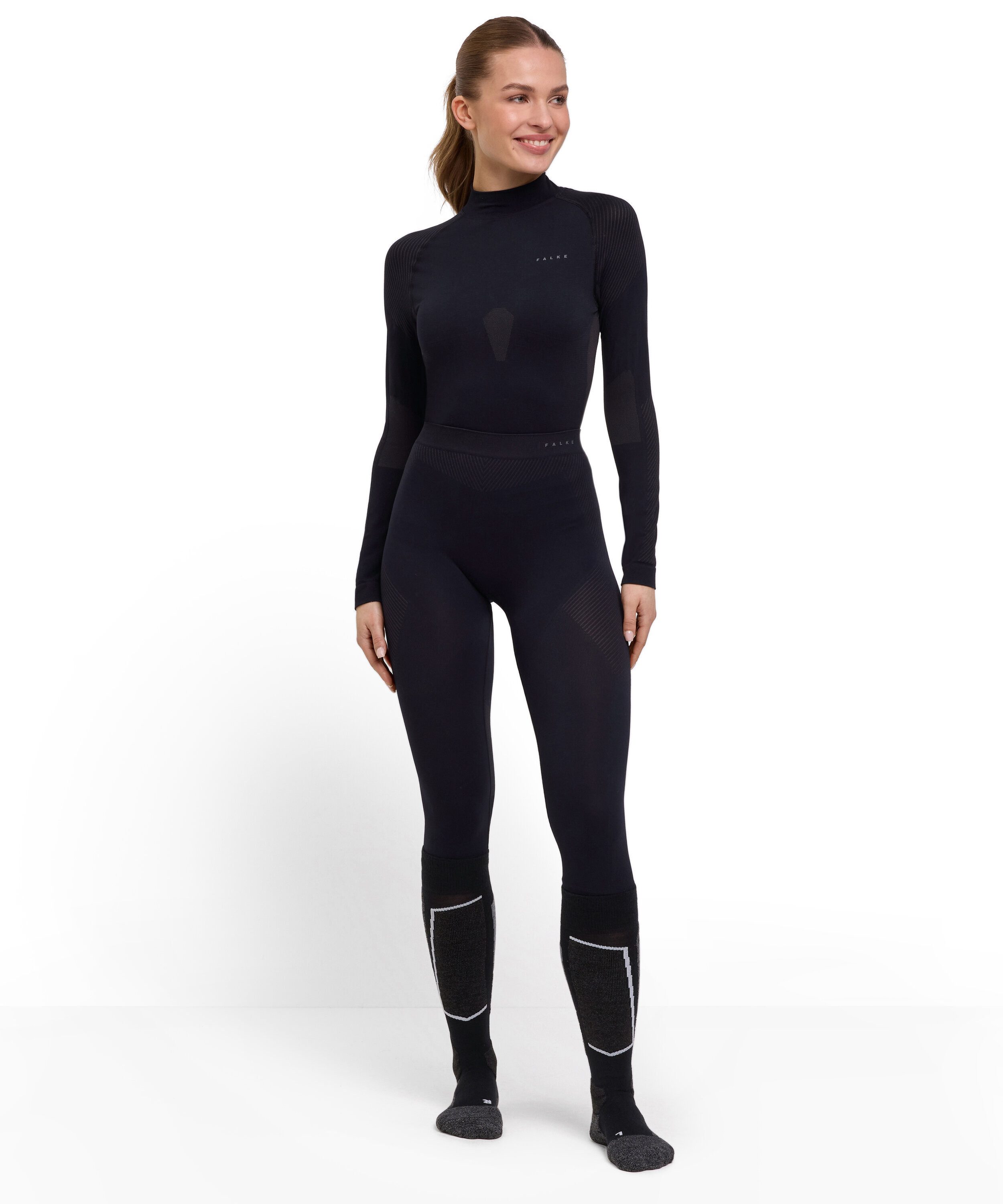 FALKE Thermounterhose FALKE Tights Warm (1-St., 1) thermoregulierend für warme bis kalte Temperaturen