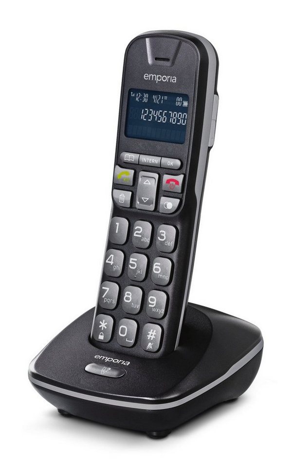 Emporia TH-21 Schnurloses DECT-Telefon, Rufnummernanzeige und Anruferliste  bis 30 Einträge