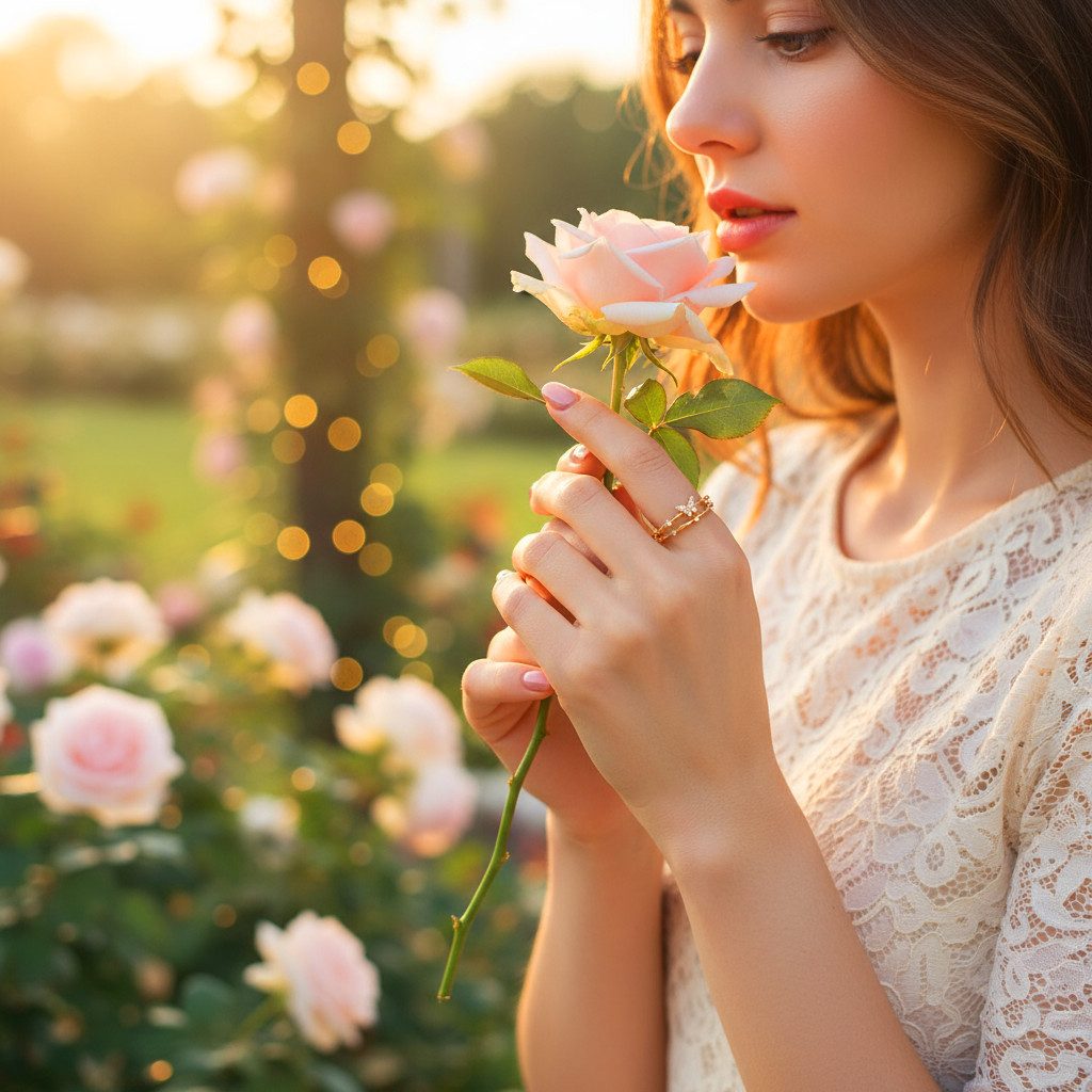 Color Design Silberring Eleganter Silberring mit Zirkonia und Schmetterlingsdesign (Größen verstellbar, inkl. Geschenkbeutel), filigraner Damenring in Goldoptik