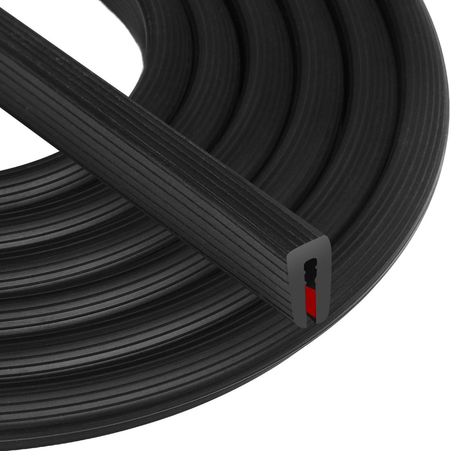 LuxusKollektion Profildichtungsband Kantenschutzprofil EPDM Gummidichtung Blech U Form 3mm 3m