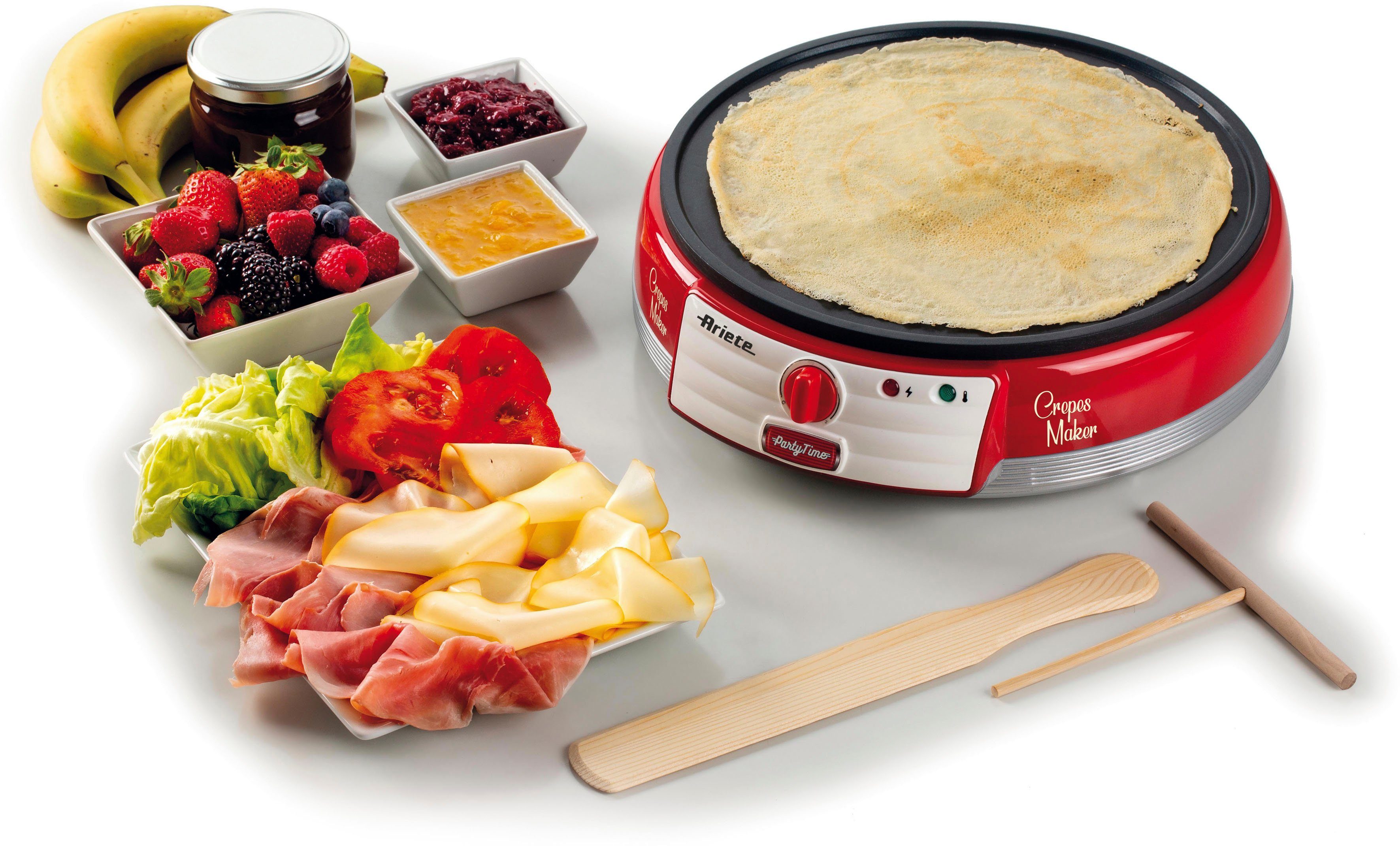 Ariete Crêpesmaker Party Time rot 202R, 1000 W, Ø 30 cm