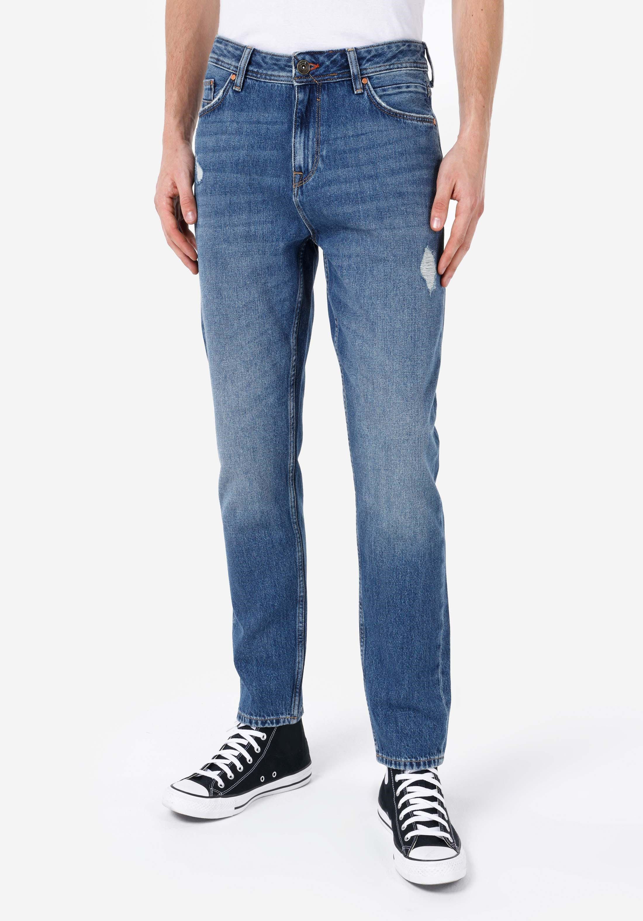 Colins 5-Pocket-Jeans Colins Herren-Jeanshose aus Indigo-Denim mit normaler Passform und mit