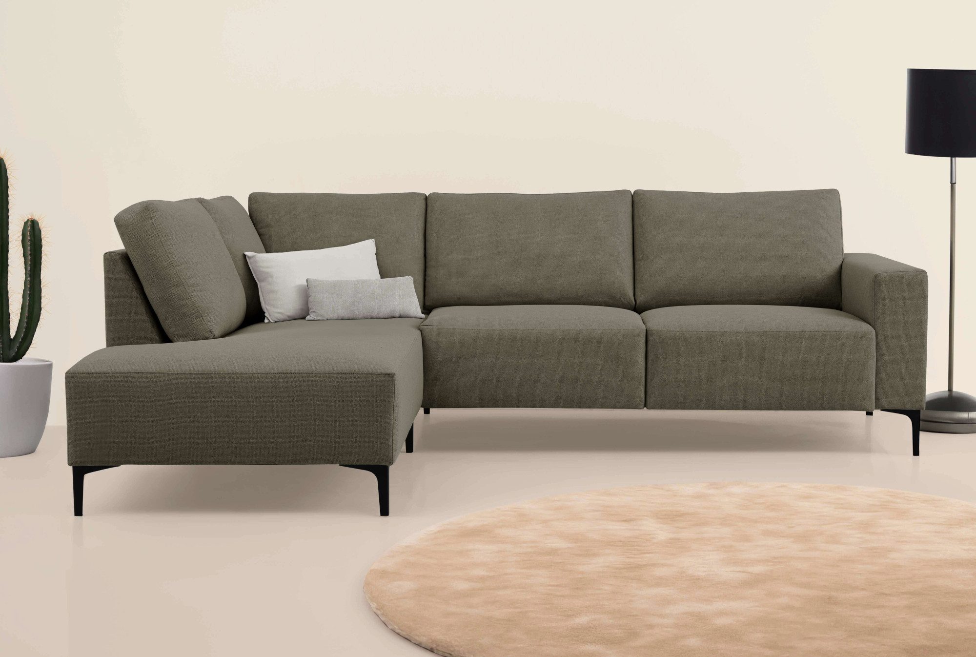 Ecksofa Tournon, L-Form, Breite 256 cm, Webstoff, Chenille