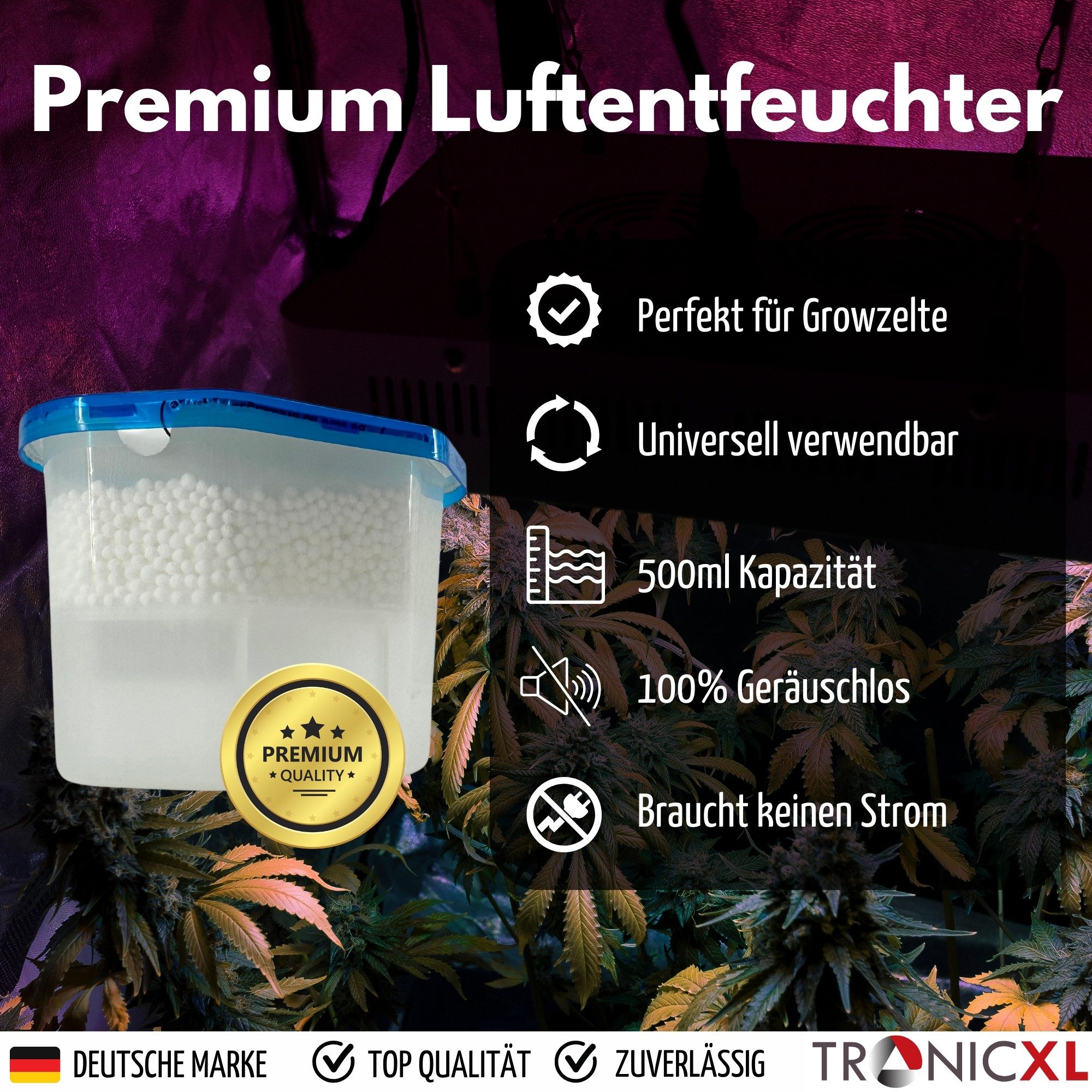 TronicXL Granulat-Luftentfeuchter 8 Luftentfeuchter 500ml für günstig online kaufen