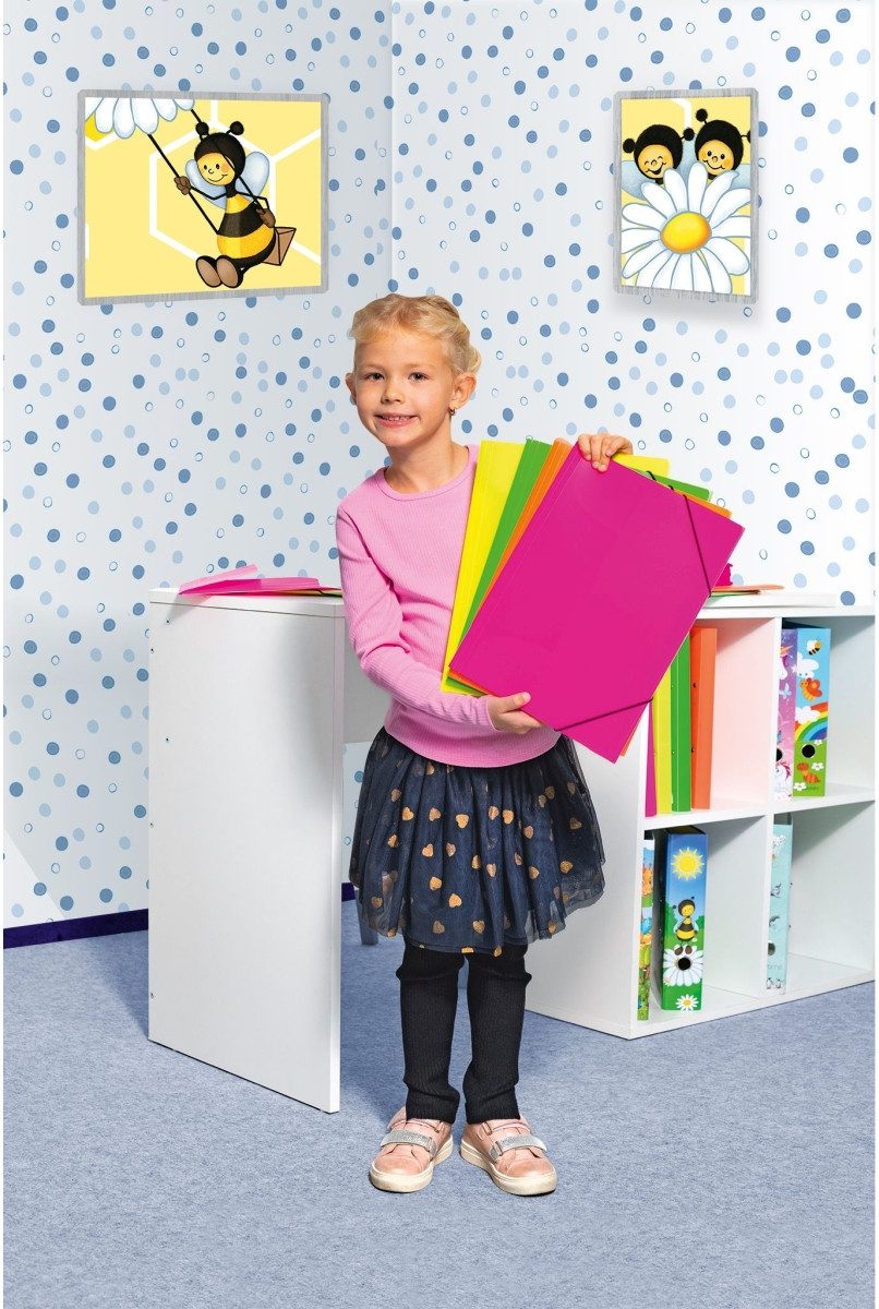 HERMA Fächermappe Sammelmappe A3 PP Neon pink