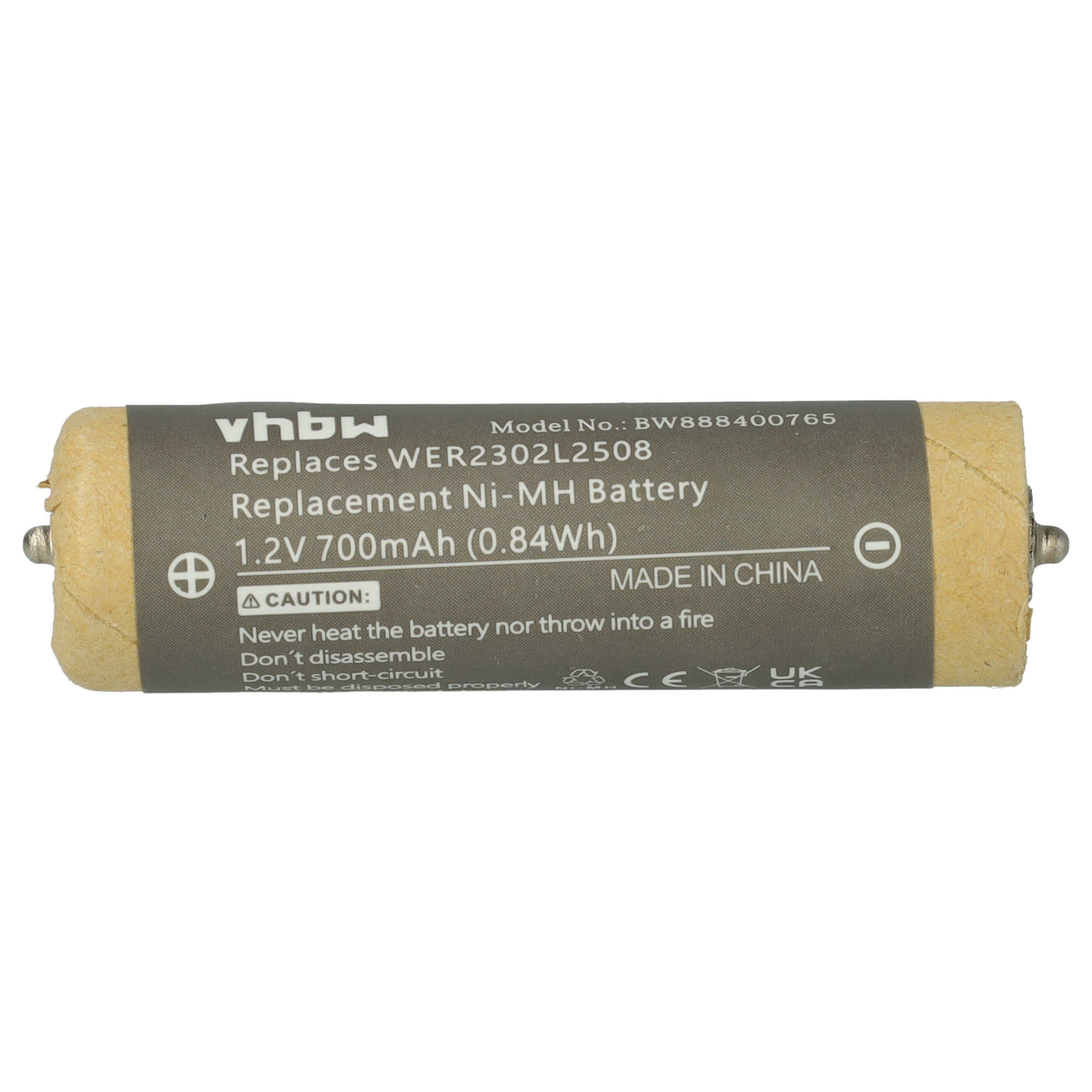 Ersatz für Panasonic WER2302L2508 für Haushalt Rasierer (700 mAh, 1,2 Akku