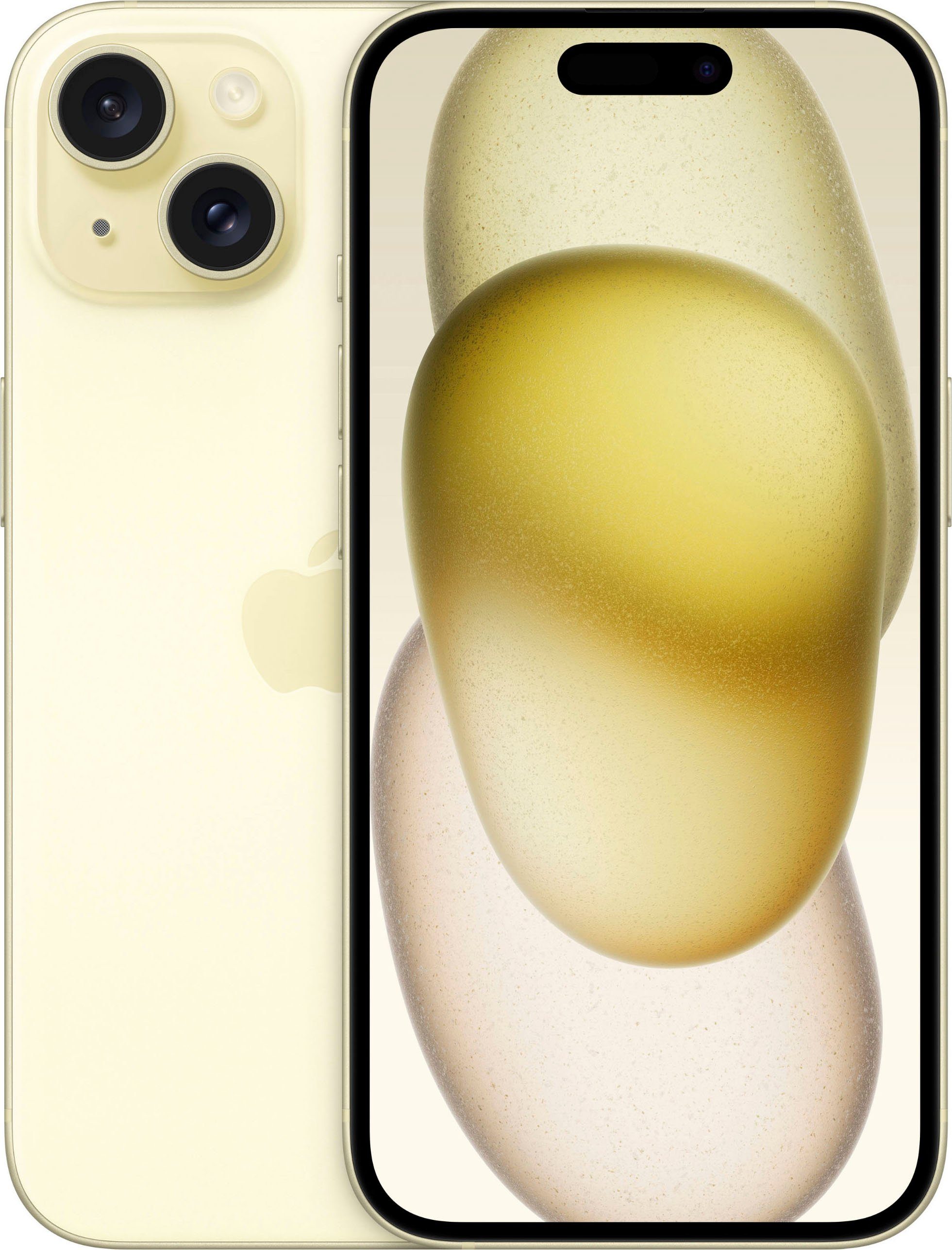 Apple iPhone 15 Smartphone (15,5 cm/6,1 Zoll, 128 GB Speicherplatz, 48 MP Kamera)