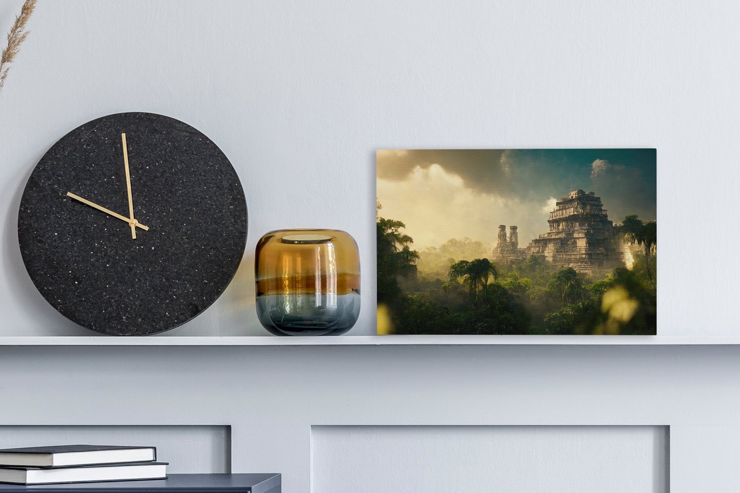 OneMillionCanvasses® Leinwandbild Tempel - Dschungel - günstig online kaufen