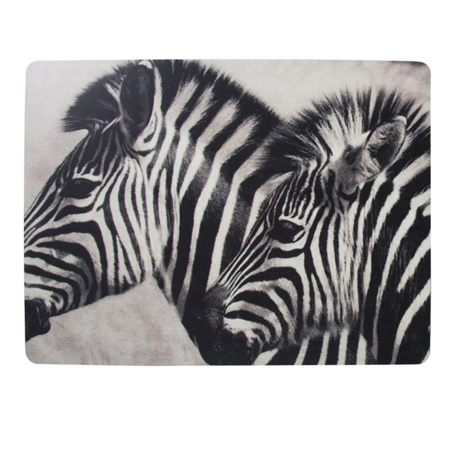 Hakbijl Glass Platzset, Höhe: cm, Farbe: Mehrfarbig, Motiv: Zebra