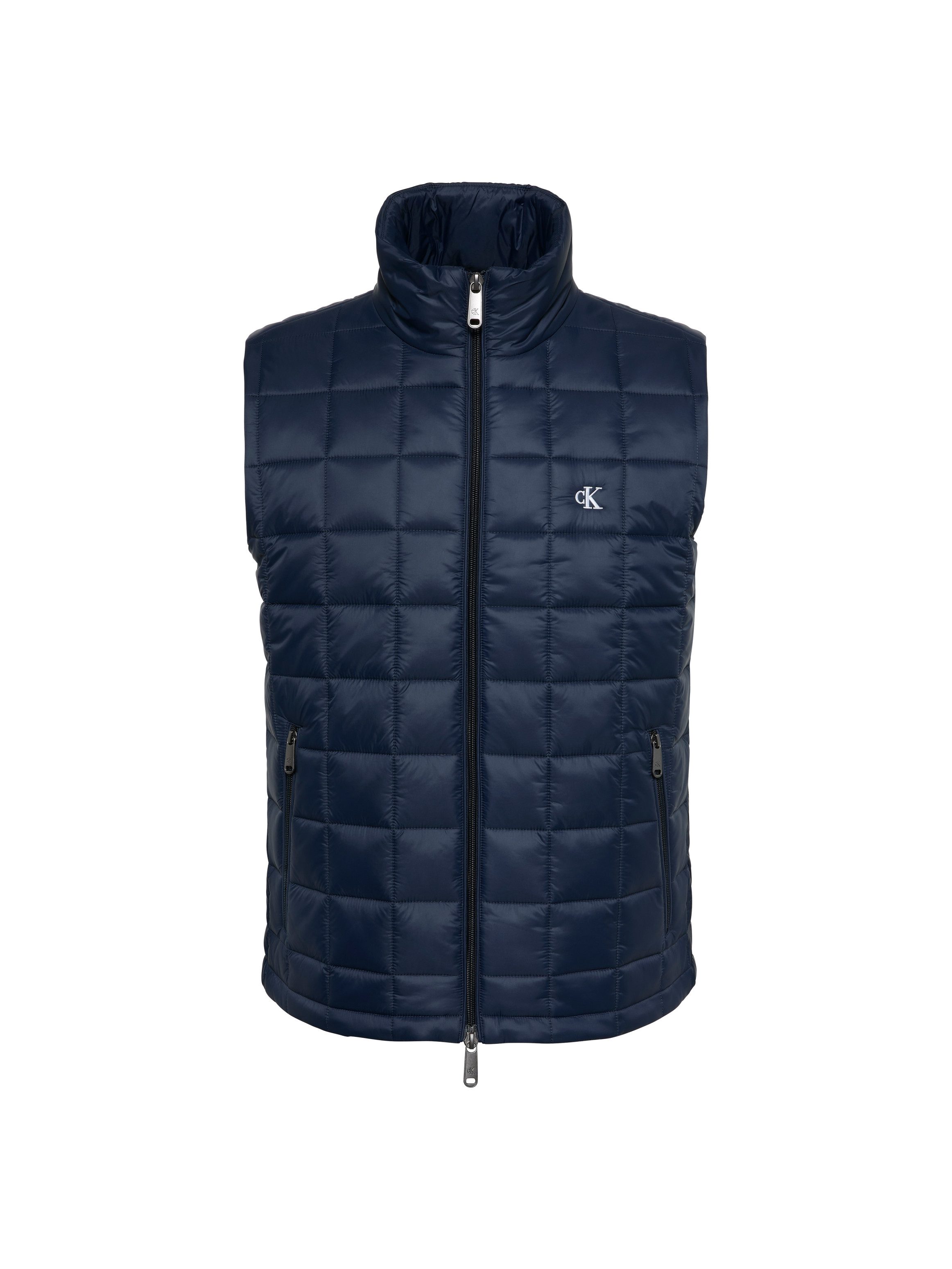 Calvin Klein Jeans Steppweste Stehkragen, 2-Wege-Reißverschluss, modische Steppung
