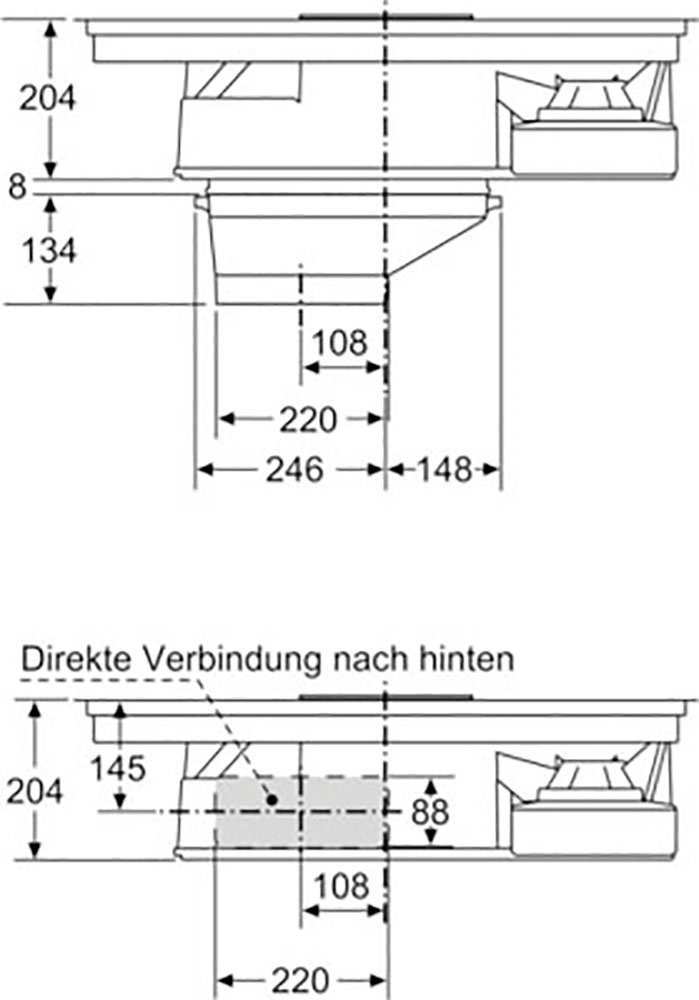 Kochfeld Serie mit PKM845F11E 6 BOSCH Dunstabzug