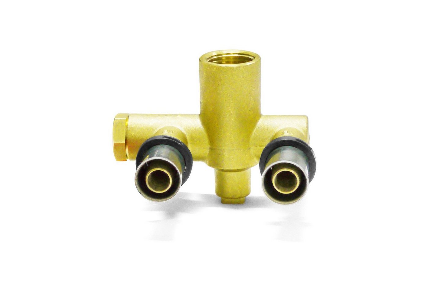 Thumbnail - PipeTec Deutschland Pressfitting Pipetec Pressfitting Wandwinkel doppelt 16 x 1/2 Zoll IG U-Form