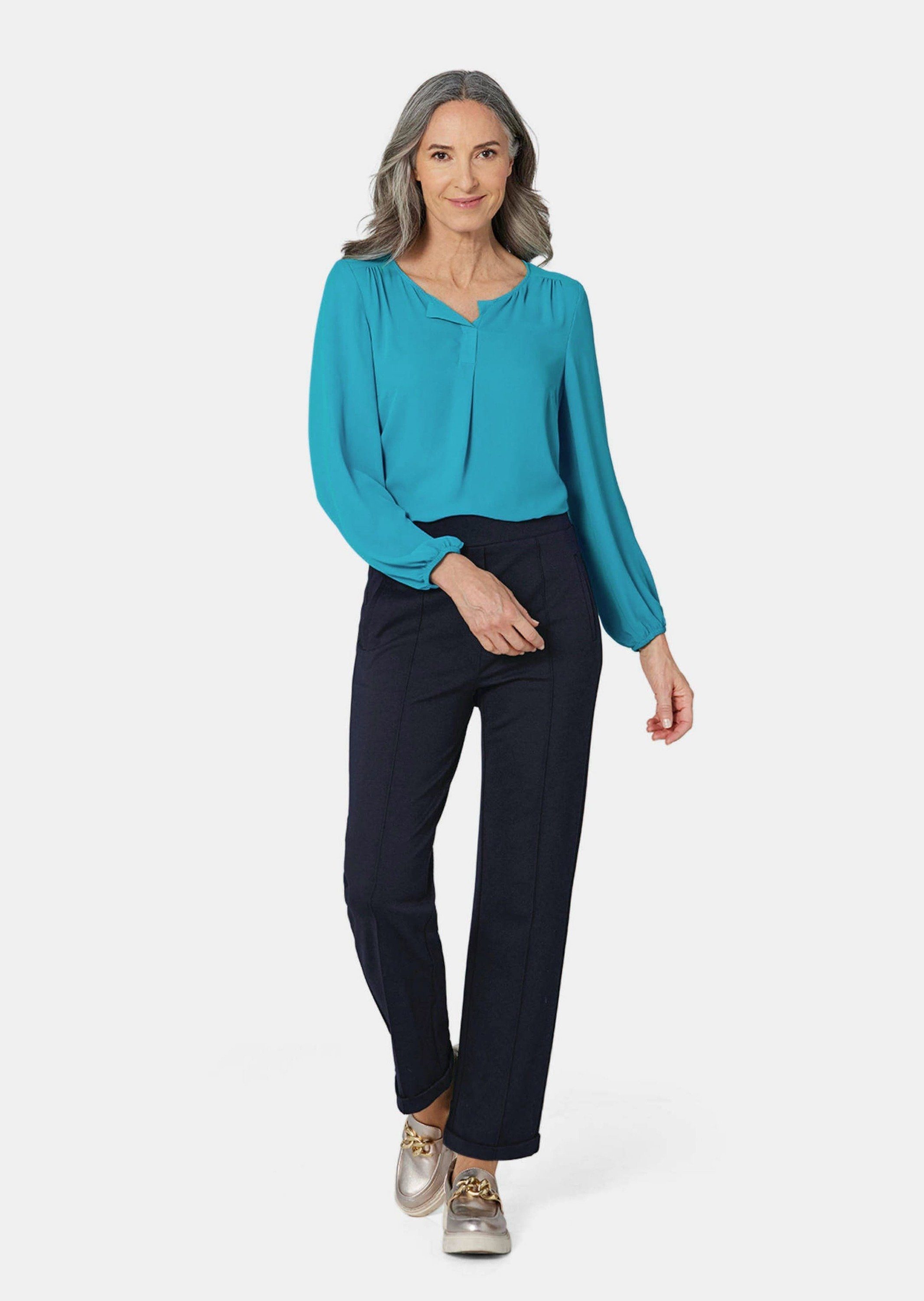 GOLDNER Schlupfhose Blaue Jerseyhose CARLA aus günstig online kaufen