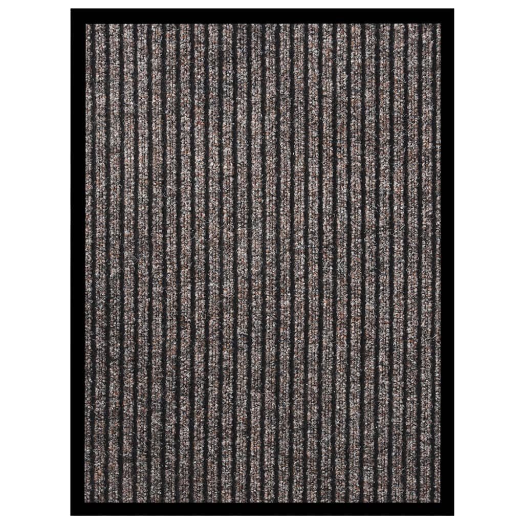 vidaXL Fußmatte Fußmatte Beige Gestreift 40x60 cm, Rechteck, Höhe: 0 mm