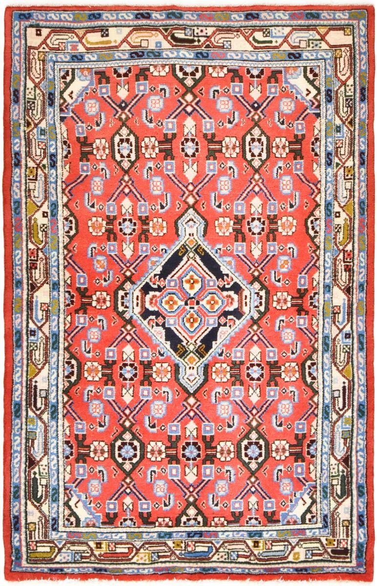 Orientteppich Hamadan Taajabad 101x155 Handgeknüpfter Orientteppich / Perserteppich, Nain Trading, rechteckig, Höhe: 12 mm