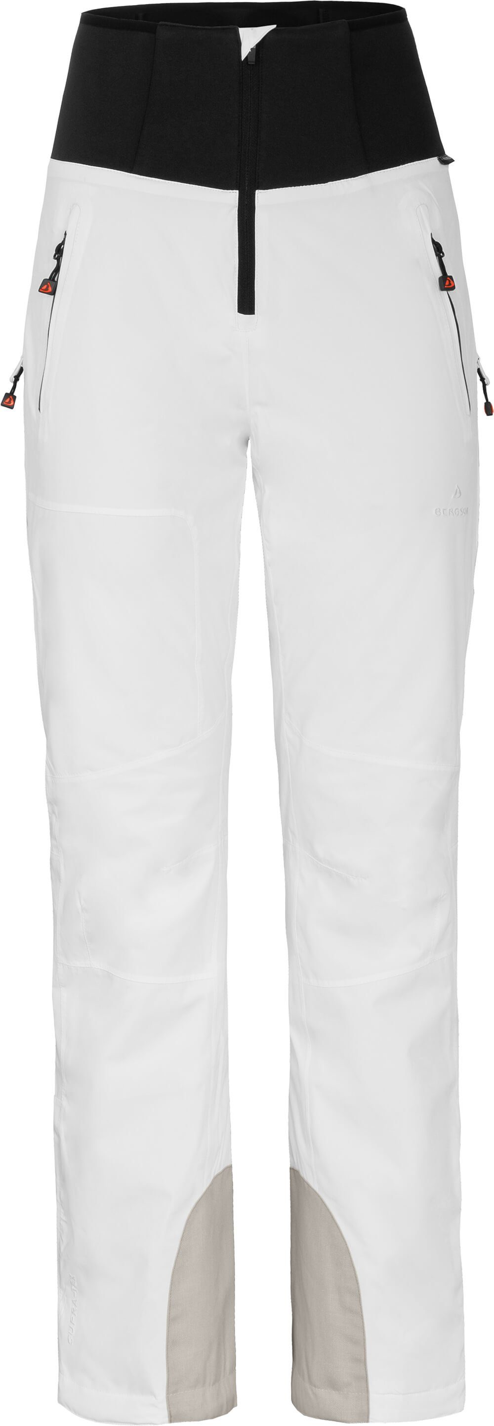 Bergson Skihose Wassersäule, MIEN mm wattiert, Slim Skihose, Normalgrößen, 20000 Damen weiß