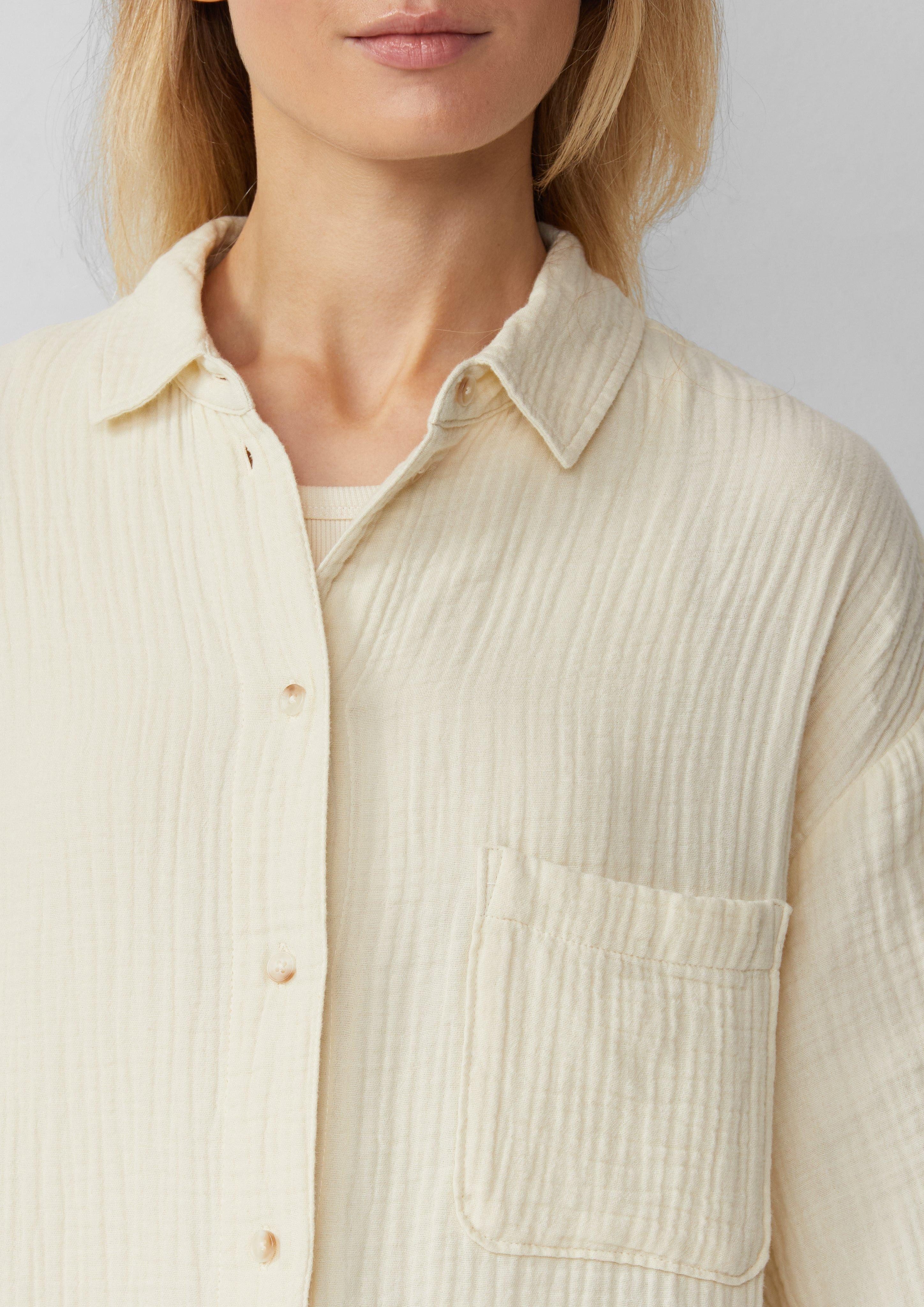 s.Oliver Langarmbluse Oversized Bluse aus Musselin günstig online kaufen