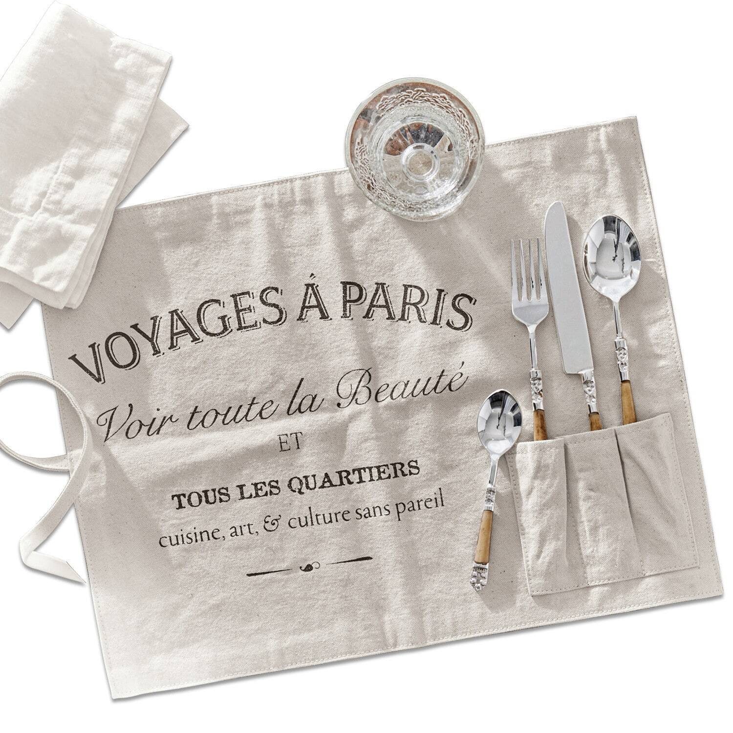 Platzset Platzset 2er Set Voyage creme