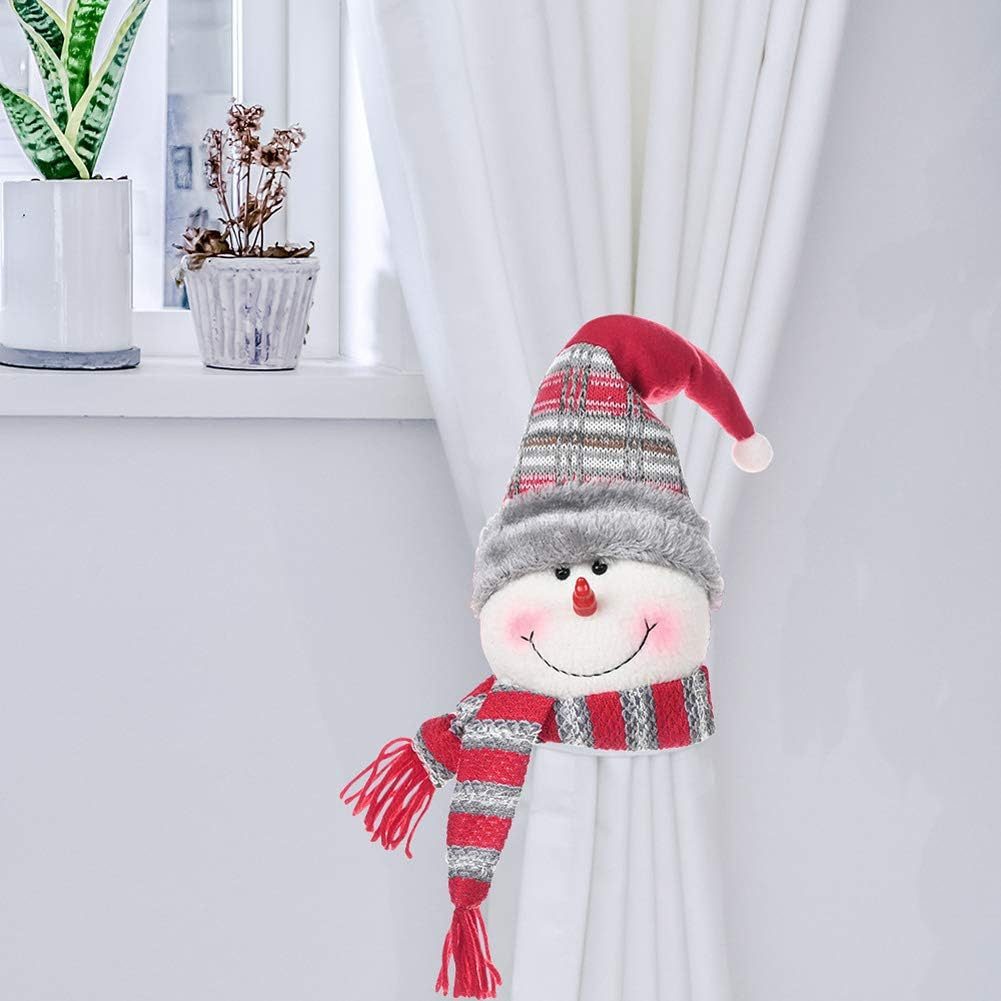 Coonoor Raffhalter Weihnachtsvorhanghalter Santa Claus Schneemann günstig online kaufen