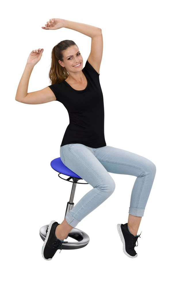 TOPSTAR Sitzhocker 1 Fitness-Hocker SITNESS BOB Hocker - blau (1 St), Patent by Walser