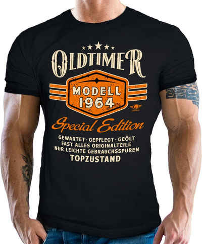 LOBO NEGRO® T-Shirt als Geschenk zum 60. Geburtstag - Oldtimer Modell 1964 in Topzustand