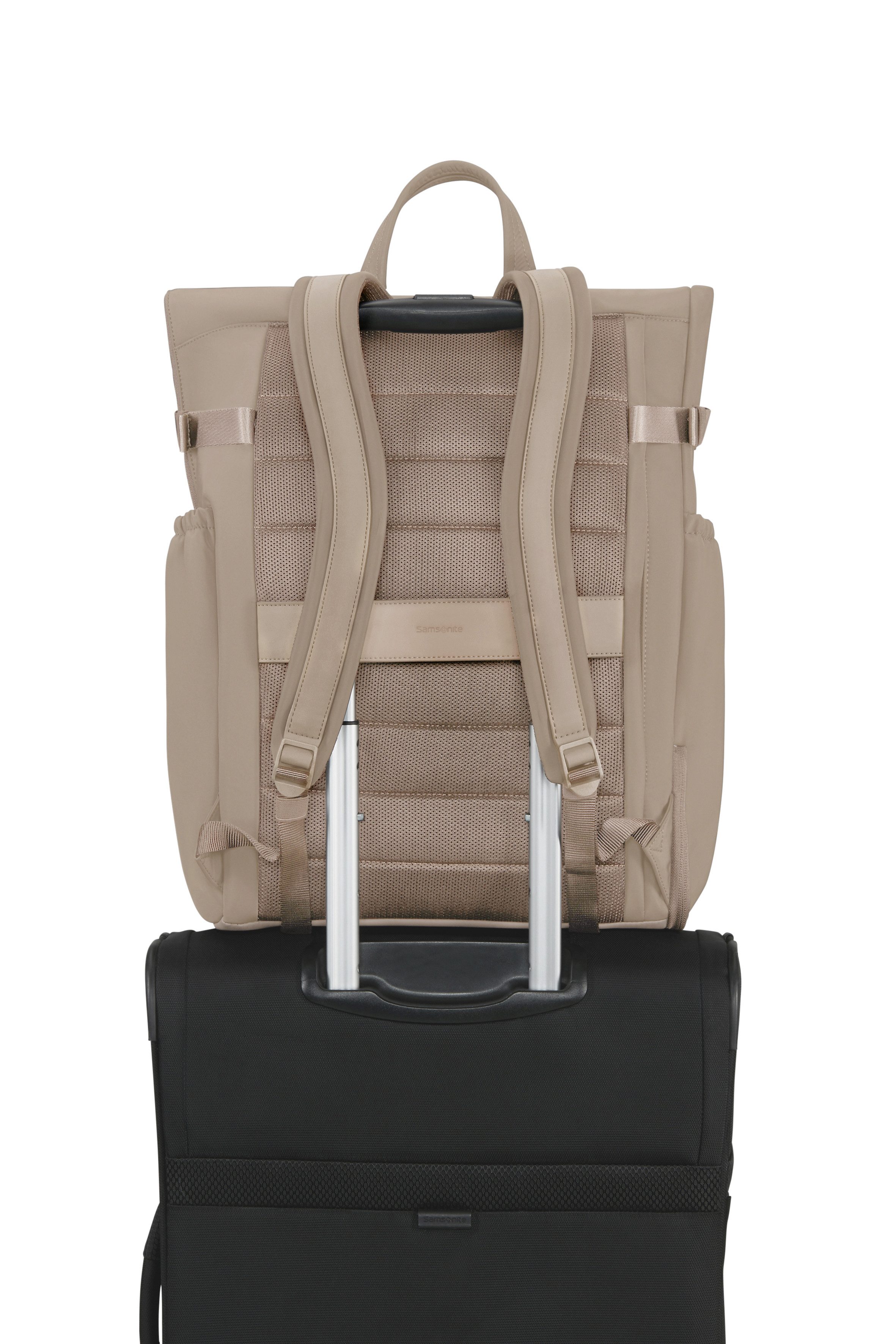 Samsonite Notebookrucksack ESSENTIS Jana Ina Zarrella 25/31 L 15.6" RFID, Softes, mattes Nylon, federleicht mit herausnehmbarer Trennwand