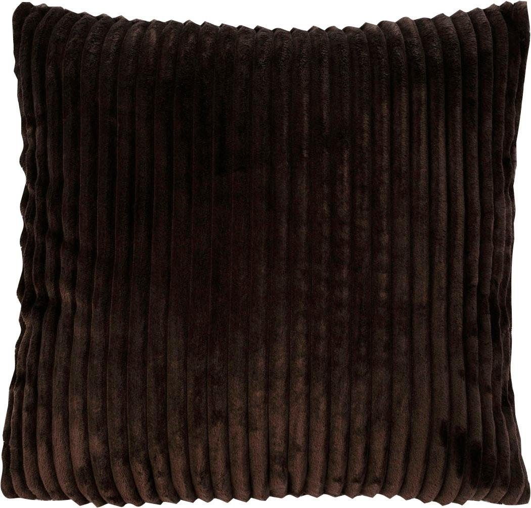 Gözze Dekokissen Cord-Optik Dekokissen, 50x50 cm, passend zu Cord-Optik Decke, Kissenhülle & Füllung, 1 Stück