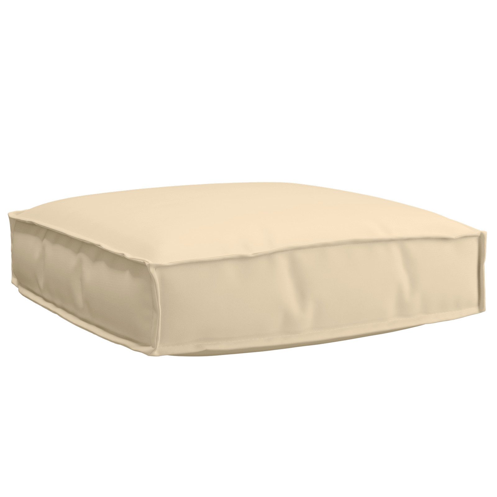 vidaXL Sitzauflage 2-teiliges Palettenkissen-Set Beige Oxford-Stoff, günstig online kaufen