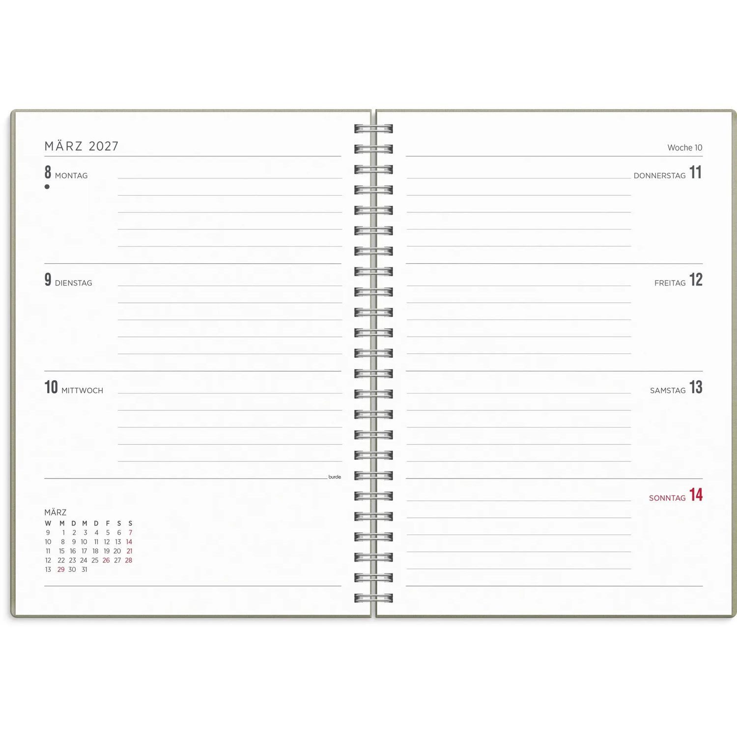 Jahresplaner Kalender 26/27 Senator A5 Story Blatt