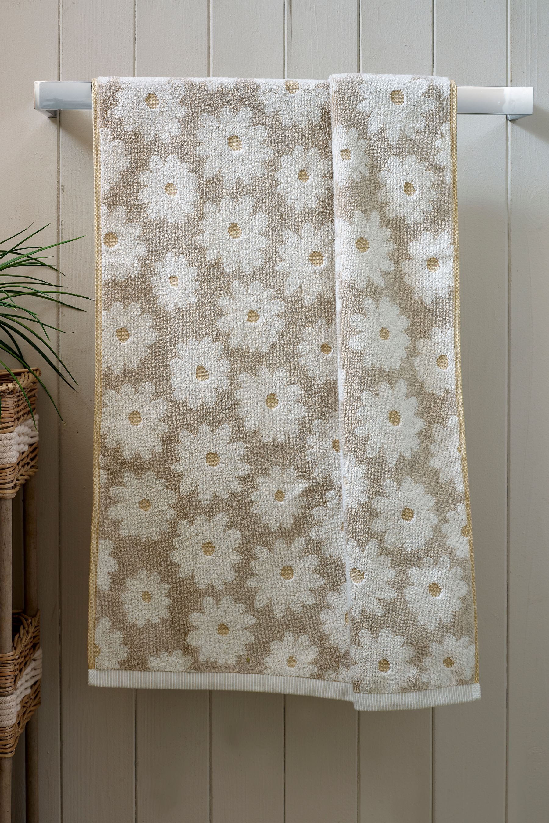 Next Handtuch Handtuch aus 100 % Baumwolle mit Blumenmotiv, (1-St)