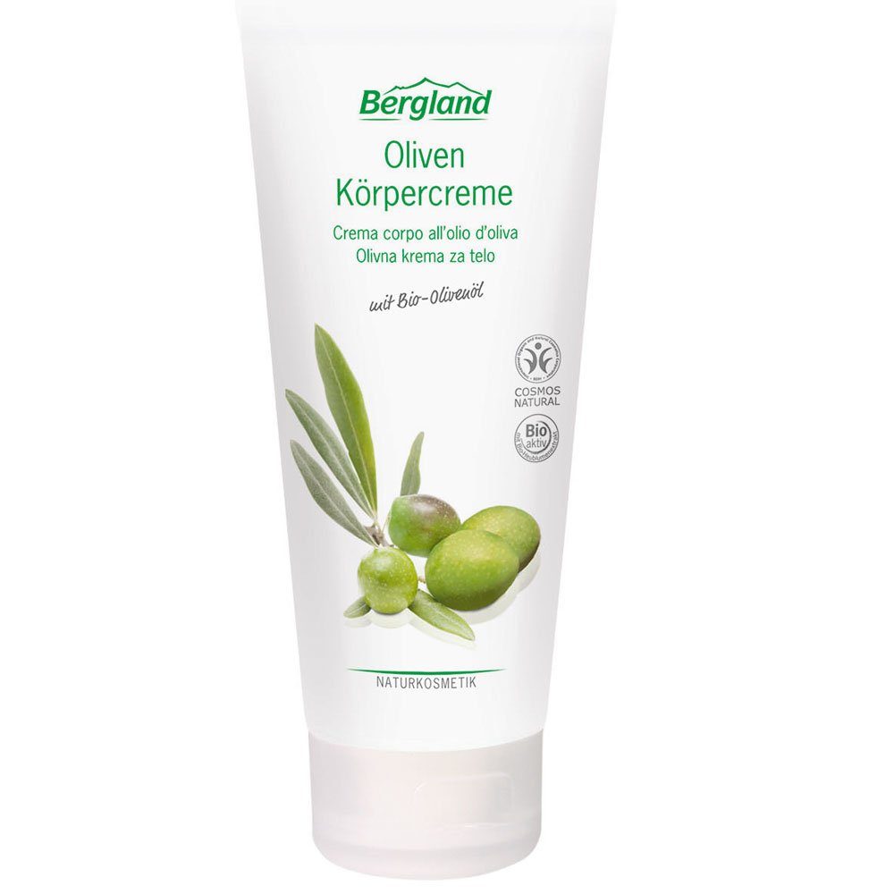 Bergland-Pharma GmbH & Co. KG Körpercreme Oliven Tube bio, Olivgrün, 200 ml